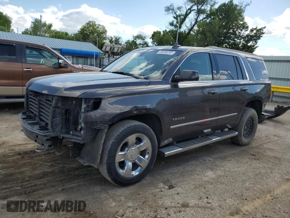 2017 Chevrolet Tahoe LT with VIN 1GNSKBKC6HR273867, listed as a Copart auction lot 55098245 with 148,329 mi miles and Salvage title. Bid and sale history available at DreamBid. Image 1.