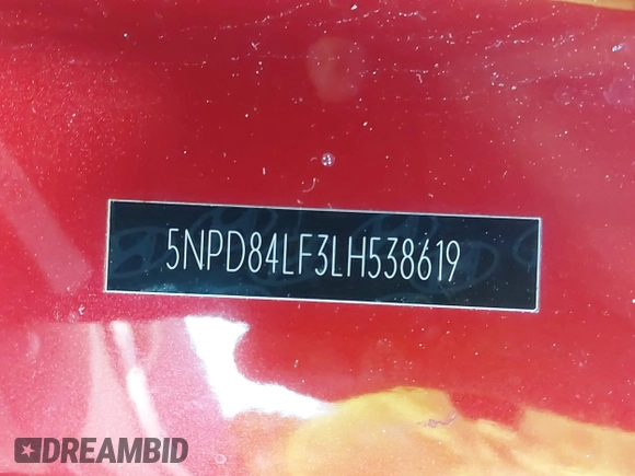 2020 Hyundai Elantra SEL z VIN 5NPD84LF3LH538619, wystawiony jako IAAI lot #41810136 z przebiegiem 109 745 mil mil oraz . Historia ofert i sprzedaży dostępna na DreamBid. Obrazek 9.