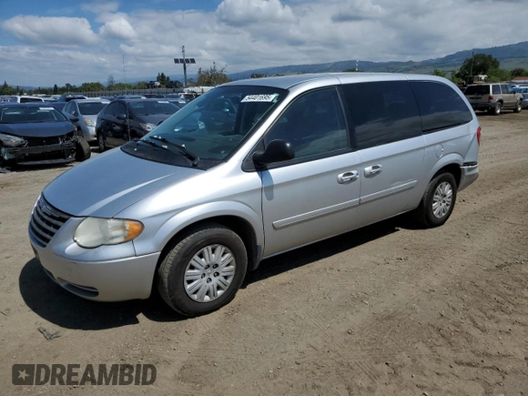 2007 Chrysler Town & Country LX with VIN 2A4GP44R17R258841, listed as a Copart auction lot 54401695 with 155,155 mi miles and Salvage Title. Bid and sale history available at DreamBid. Image 1.