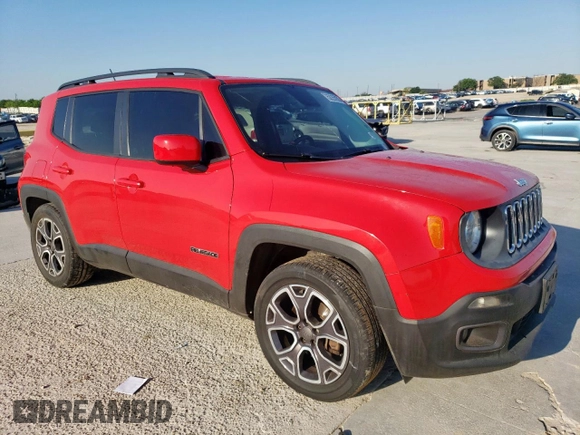 2015 Jeep Renegade Latitude with VIN ZACCJABT9FPB37819, listed as a Copart auction lot 52255935 with 136,830 mi miles and Salvage Title. Bid and sale history available at DreamBid. Image 4.