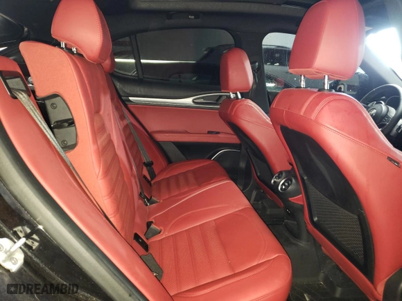 2019 Alfa Romeo Stelvio Ti Sport with VIN ZASPAKBN1K7C38232, listed as a Copart auction lot 45862365 with 48,031 mi miles and Salvage Title. Bid and sale history available at carsss.com. Image 10.