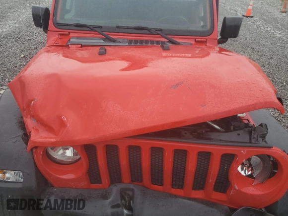 2020 Jeep Wrangler Unlimited Sport S with VIN 1C4HJXDN5LW172959, listed as a Copart auction lot 57532145 with 63,243 mi miles and Salvage title. Bid and sale history available at DreamBid. Image 12.