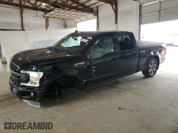 2018 Ford F-150 XL with VIN 1FTFW1EG1JFC18807, listed as a Copart auction lot 60664725 with 129,841 mi miles and Salvage title. Bid and sale history available at DreamBid. Image 1.
