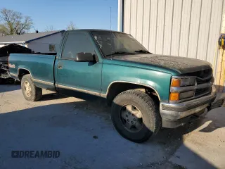1995 Chevrolet Silverado 1500 with VIN 1GCEK14KXSZ256694, listed as a Copart auction lot 50697995 with Not Provided miles and Salvage Title. Bid and sale history available at DreamBid. Image 4.