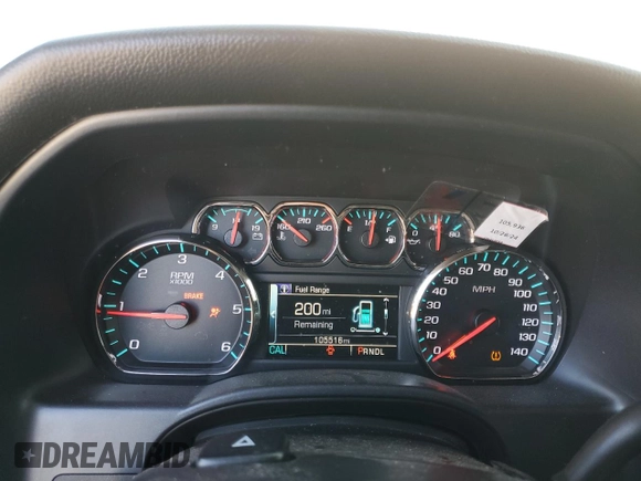 2017 Chevrolet Silverado 1500 LT with VIN 1GCPCREC7HF124062, listed as a Copart auction lot 81940204 with 105,516 mi miles and Salvage Title. Bid and sale history available at DreamBid. Image 9.