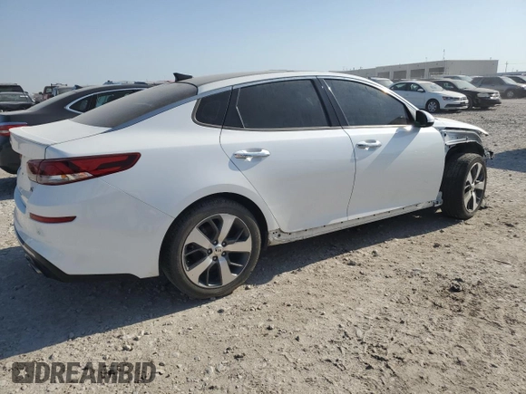 2019 Kia Optima LX with VIN 5XXGT4L38KG373727, listed as a Copart auction lot 48548435 with 103,040 mi miles and Salvage title. Bid and sale history available at DreamBid. Image 3.