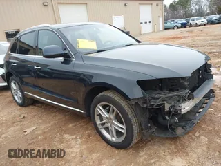 2017 Audi Q5 Premium with VIN WA1C2AFP5HA091896, listed as a IAAI auction lot 41553610 with 124,553 mi miles. Bid and sale history available at carsss.com. Image 1.