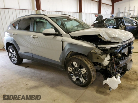 2024 Hyundai Kona SEL with VIN KM8HBCAB9RU087848, listed as a Copart auction lot 67961344 with 5,127 mi miles and Salvage Title. Bid and sale history available at carsss.com. Image 4.