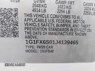 2018 Chevrolet Bolt EV Premier with VIN 1G1FX6S01J4139465, listed as a IAAI auction lot 41876136 with 36,805 mi miles. Bid and sale history available at carsss.com. Image 9.