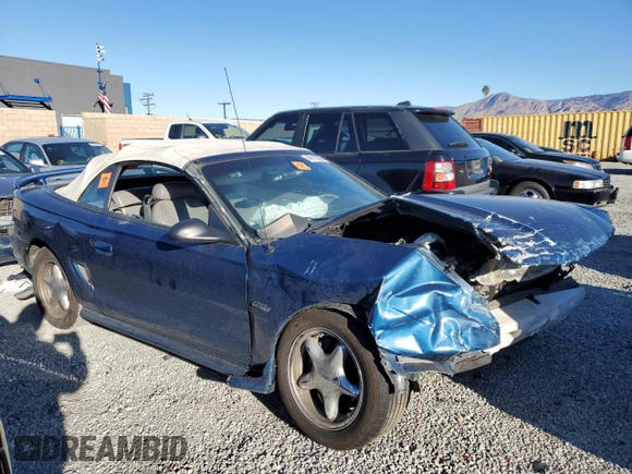 1998 Ford Mustang GT with VIN 1FAFP45X2WF107243, listed as a Copart auction lot 46116355 with 87,830 mi miles and Salvage Title. Bid and sale history available at carsss.com. Image 4.