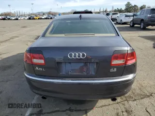 2006 Audi A8 4.2L with VIN WAUML44E56N005452, listed as a Copart auction lot 45967765 with 175,697 mi miles and Salvage title. Bid and sale history available at DreamBid. Image 6.