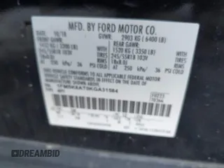 2019 Ford Police Interceptor Utility z VIN 1FM5K8AT0KGA31584, wystawiony jako IAAI lot #42011705 z przebiegiem 145 304 mil mil oraz . Historia ofert i sprzedaży dostępna na DreamBid. Obrazek 9.
