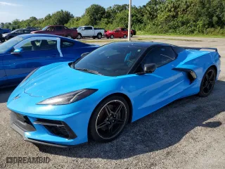 2021 Chevrolet Corvette 3LT with VIN 1G1YC3D42M5103897, listed as a Copart auction lot 75398744 with 0 mi miles and Salvage Title. Bid and sale history available at carsss.com. Image 1.
