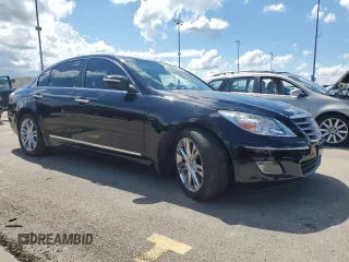 2009 Hyundai Genesis with VIN KMHGC46F89U032611, listed as a Copart auction lot 73835574 with 0 mi miles and Salvage Title. Bid and sale history available at carsss.com. Image 4.