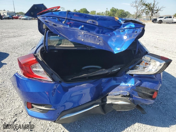 2019 Honda Civic Sedan LX with VIN 2HGFC2F67KH547792, listed as a Copart auction lot 50695315 with 57,672 mi miles and Salvage Title. Bid and sale history available at carsss.com. Image 6.