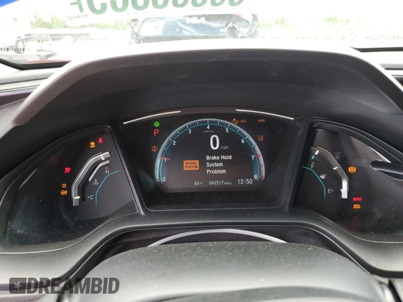 2020 Honda Civic LX with VIN 2HGFC2F63LH515603, listed as a Copart auction lot 56535385 with 42,517 mi miles and Salvage title. Bid and sale history available at DreamBid. Image 9.