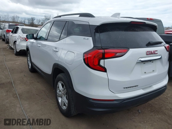 2020 GMC Terrain SLE with VIN 3GKALMEV1LL141985, listed as a IAAI auction lot 42042776 with 37,257 mi miles. Bid and sale history available at carsss.com. Image 3.