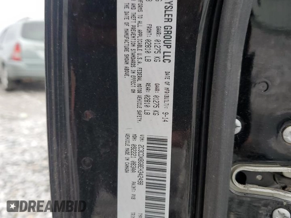 2014 Dodge Charger SE with VIN 2C3CDXBG8EH342498, listed as a Copart auction lot 45766345 with 183,964 mi miles and Salvage Title. Bid and sale history available at carsss.com. Image 15.