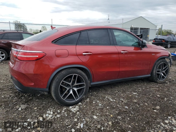 2019 Mercedes-Benz GLE 43 AMG with VIN 4JGED6EB3KA138664, listed as a Copart auction lot 54328605 with 79,812 mi miles and Salvage title. Bid and sale history available at DreamBid. Image 3.