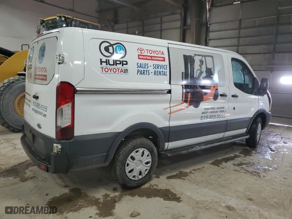 2018 Ford Transit Van with VIN 1FTYR1YM0JKA46536, listed as a Copart auction lot 42117625 with 248,282 mi miles and Salvage Title. Bid and sale history available at carsss.com. Image 3.