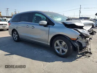 2019 Honda Odyssey EX with VIN 5FNRL6H5XKB110737, listed as a Copart auction lot 62190115 with 82,539 mi miles and Salvage title. Bid and sale history available at DreamBid. Image 4.