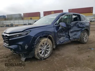 2025 Honda CR-V EX-L with VIN 7FARS4H76SE018005, listed as a Copart auction lot 52737255 with 147 mi miles and Salvage Title. Bid and sale history available at carsss.com. Image 1.