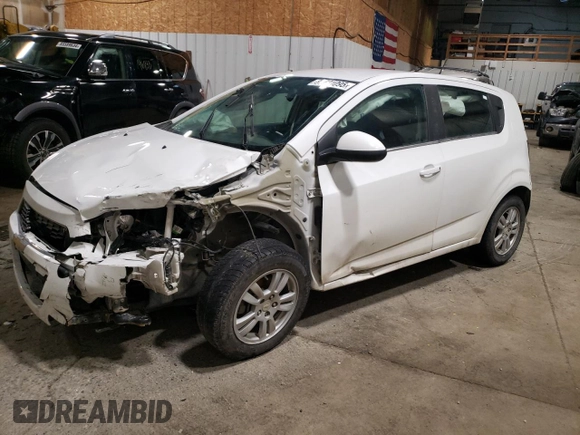 2016 Chevrolet Sonic LT with VIN 1G1JC6SHXG4107781, listed as a Copart auction lot 87621095 with 0 mi miles and Non Repairable. Bid and sale history available at carsss.com. Image 1.