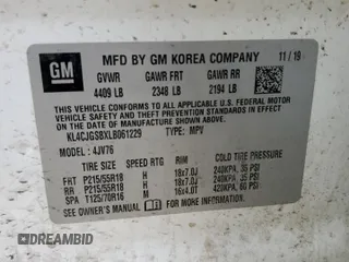 2020 Buick Encore Essence z VIN KL4CJGSBXLB061229, wystawiony jako Copart lot #50300925 z przebiegiem 71 175 mil mil oraz Szkody całkowita. Historia ofert i sprzedaży dostępna na DreamBid. Obrazek 13.
