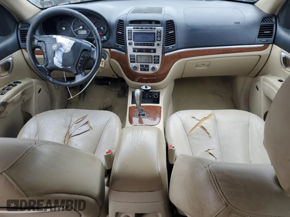 2009 Hyundai Santa Fe SE with VIN 5NMSH13E59H292644, listed as a Copart auction lot 60900555 with 205,048 mi miles and Salvage title. Bid and sale history available at DreamBid. Image 8.