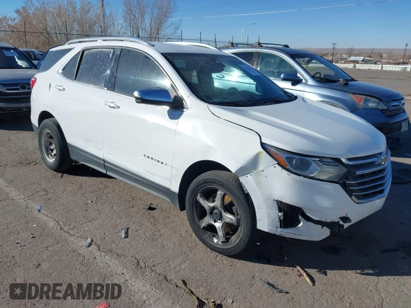 2018 Chevrolet Equinox Premier with VIN 3GNAXNEX3JS605358, listed as a IAAI auction lot 41291177 with 116,789 mi miles. Bid and sale history available at carsss.com. Image 1.