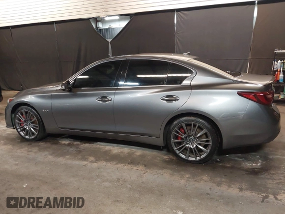 2018 Infiniti Q50 RED SPORT 400 with VIN JN1FV7AR9JM480988, listed as a IAAI auction lot 41662256 with 82,392 mi miles. Bid and sale history available at carsss.com. Image 15.