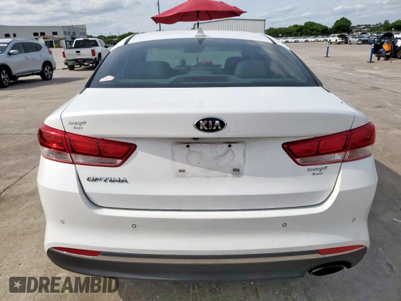 2018 Kia Optima LX with VIN 5XXGT4L33JG255308, listed as a Copart auction lot 56335145 with 101,674 mi miles and Salvage title. Bid and sale history available at DreamBid. Image 6.