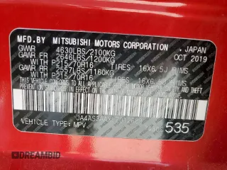 2020 Mitsubishi Eclipse Cross ES с VIN JA4AS3AAXLZ012688, выставлен на аукционе Copart как лот 60117485 с пробегом 116 880 миль миль и Чистый • Clean title. История ставок и продаж доступна на DreamBid. Изображение 13.