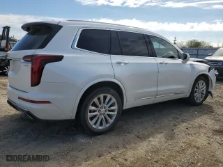2020 Cadillac XT6 FWD Premium Luxury with VIN 1GYKPCRS7LZ175396, listed as a Copart auction lot 42417025 with 43,403 mi miles and Salvage Title. Bid and sale history available at carsss.com. Image 3.