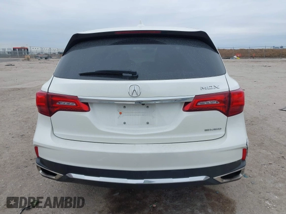 2017 Acura MDX w/Technology Pkg with VIN 5FRYD4H55HB022084, listed as a IAAI auction lot 41585958 with 57,458 mi miles. Bid and sale history available at carsss.com. Image 16.