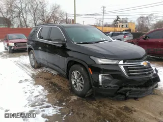 2023 Chevrolet Traverse LT Cloth with VIN 1GNERGKW1PJ172832, listed as a IAAI auction lot 41553672 with 26,184 mi miles. Bid and sale history available at carsss.com. Image 1.
