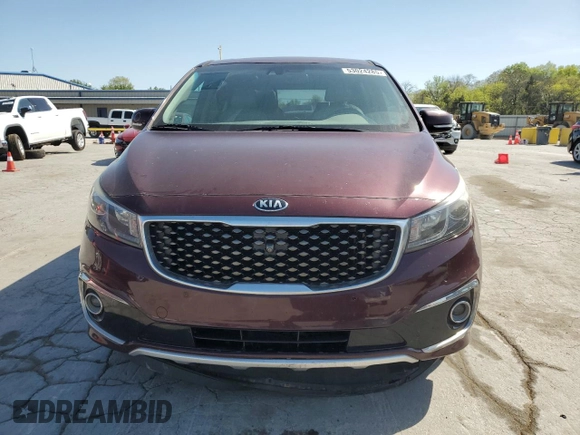 2015 Kia Sedona SX-L with VIN KNDME5C17F6026654, listed as a Copart auction lot 53024285 with 142,351 mi miles and Salvage Title. Bid and sale history available at DreamBid. Image 5.