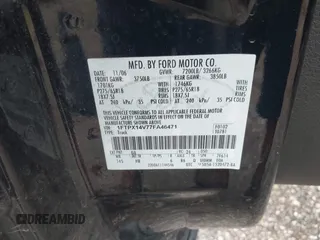 2007 Ford F-150 XLT с VIN 1FTPX14V77FA46471, выставлен на аукционе IAAI как лот 42661995 с пробегом 189 210 миль миль и . История ставок и продаж доступна на DreamBid. Изображение 9.