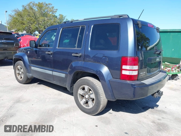 2008 Jeep Liberty Sport with VIN 1J8GN28K68W184458, listed as a IAAI auction lot 41753591 with 290,521 mi miles and . Bid and sale history available at DreamBid. Image 3.