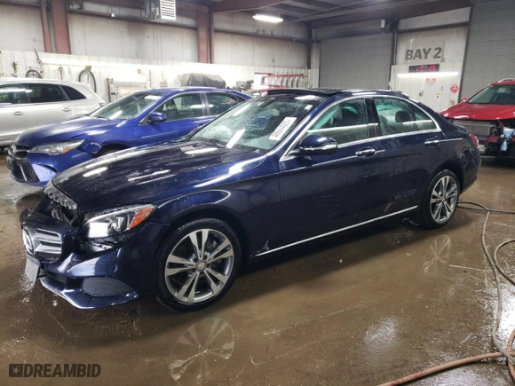 2015 Mercedes-Benz C-Class C 300 Luxury with VIN 55SWF4KB4FU072505, listed as a Copart auction lot 46944065 with NaN miles and Salvage Title. Bid and sale history available at carsss.com. Image 1.
