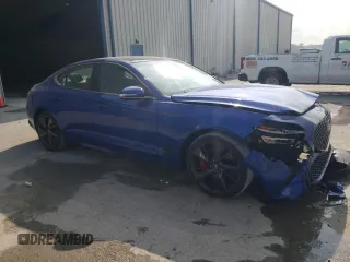 2022 Genesis G70 3.3T z VIN KMTG54TE5NU097454, wystawiony jako Copart lot #66699384 z przebiegiem 29 074 mil mil oraz Szkody całkowita. Historia ofert i sprzedaży dostępna na DreamBid. Obrazek 4.