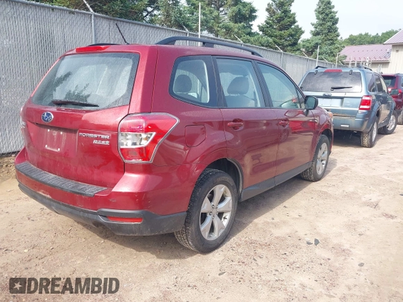 2015 Subaru Forester 2.5i with VIN JF2SJABCXFH497783, listed as a IAAI auction lot 42584119 with 109,021 mi miles and . Bid and sale history available at DreamBid. Image 4.