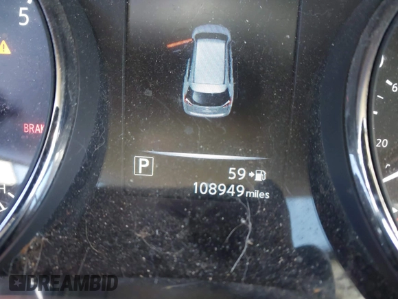 2017 Nissan Rogue SL with VIN 5N1AT2MVXHC859907, listed as a IAAI auction lot 41672011 with 108,949 mi miles. Bid and sale history available at carsss.com. Image 15.