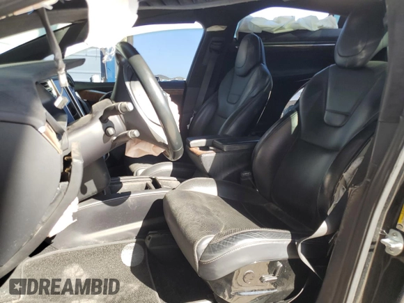 2016 Tesla Model X 70D with VIN 5YJXCBE22GF025585, listed as a Copart auction lot 52363755 with 141,607 mi miles and Salvage Title. Bid and sale history available at DreamBid. Image 7.