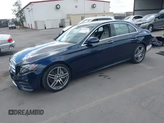 2018 Mercedes-Benz E-Class E 300 with VIN WDDZF4JB4JA374948, listed as a IAAI auction lot 41513301 with 57,579 mi miles. Bid and sale history available at carsss.com. Image 2.