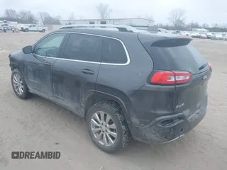 2018 Jeep Cherokee Overland with VIN 1C4PJMJX5JD594240, listed as a IAAI auction lot 41285832 with 130,334 mi miles. Bid and sale history available at carsss.com. Image 3.