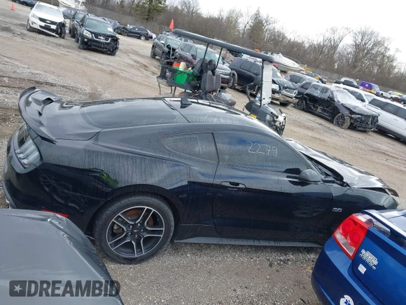 2021 Ford Mustang GT with VIN 1FA6P8CF3M5125450, listed as a IAAI auction lot 41632279 with 66,839 mi miles. Bid and sale history available at carsss.com. Image 13.