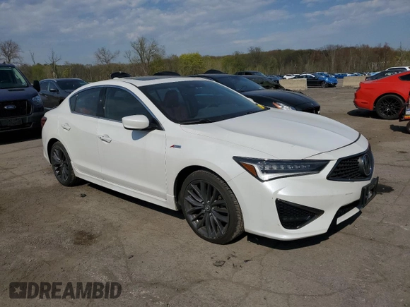 2019 Acura ILX Premium with VIN 19UDE2F86KA008159, listed as a Copart auction lot 54579835 with 67,225 mi miles and Salvage title. Bid and sale history available at DreamBid. Image 4.