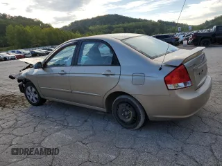 2009 Kia Spectra EX with VIN KNAFE222095618177, listed as a Copart auction lot 71357534 with 132,655 mi miles and Salvage Title. Bid and sale history available at carsss.com. Image 2.