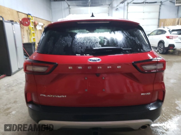 2024 Ford Escape Platinum with VIN 1FMCU9JA0RUB33873, listed as a Copart auction lot 89269865 with 1,761 mi miles and Non Repairable. Bid and sale history available at DreamBid. Image 6.